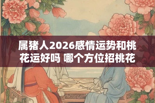 属猪人2026感情运势和桃花运好吗 哪个方位招桃花