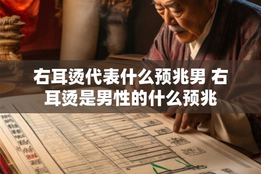 右耳烫代表什么预兆男 右耳烫是男性的什么预兆