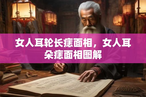 女人耳轮长痣面相，女人耳朵痣面相图解