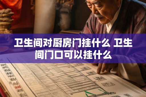卫生间对厨房门挂什么 卫生间门口可以挂什么