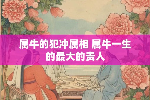 属牛的犯冲属相 属牛一生的最大的贵人