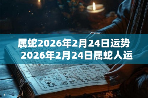 属蛇2026年2月24日运势  2026年2月24日属蛇人运势详解