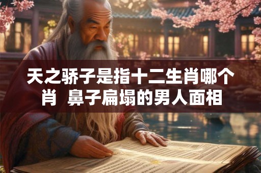 天之骄子是指十二生肖哪个肖  鼻子扁塌的男人面相
