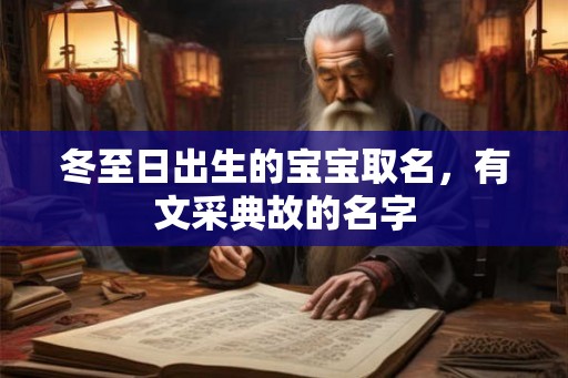 冬至日出生的宝宝取名,有文采典故的名字 冬至日出生的宝宝取名,有文采典故的名字