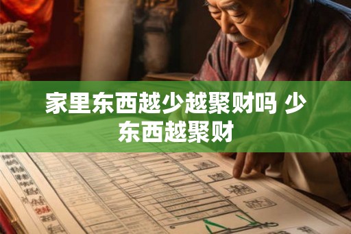 家里东西越少越聚财吗 少东西越聚财