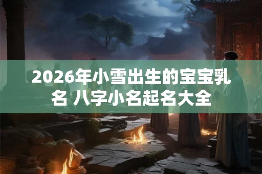 2026年小雪出生的宝宝乳名 八字小名起名大全