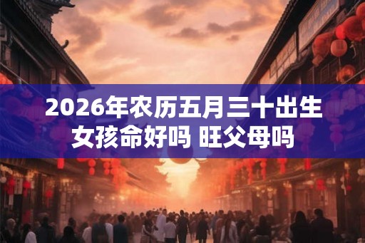 2026年农历五月三十出生女孩命好吗 旺父母吗