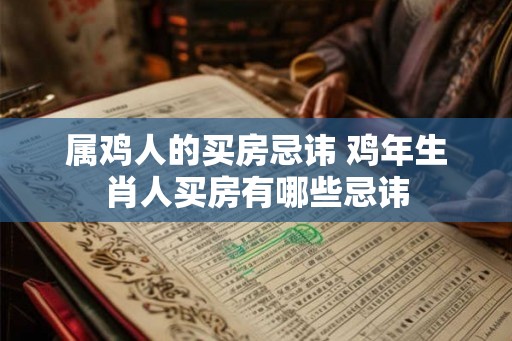 属鸡人的买房忌讳 鸡年生肖人买房有哪些忌讳