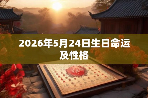 2026年5月24日生日命运及性格 2026年5月24日生日命运及性格