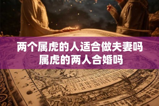两个属虎的人适合做夫妻吗 属虎的两人合婚吗