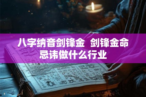 八字纳音剑锋金  剑锋金命忌讳做什么行业
