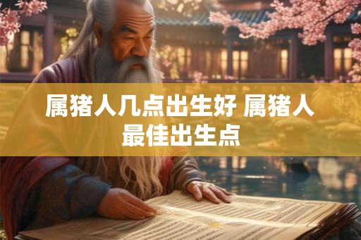 属猪人几点出生好 属猪人最佳出生点