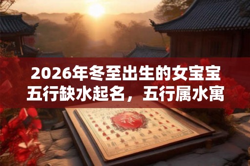 2026年冬至出生的女宝宝五行缺水起名，五行属水寓意吉祥的字