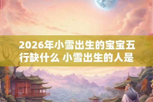 2026年小雪出生的宝宝五行缺什么 小雪出生的人是什么命 2026年小雪出生的宝宝五行缺什么 小雪出生的人是什么命