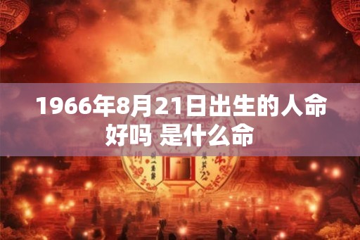 1966年8月21日出生的人命好吗 是什么命