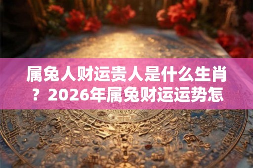 属兔人财运贵人是什么生肖？2026年属兔财运运势怎么样？
