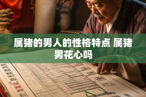 属猪的男人的性格特点 属猪男花心吗