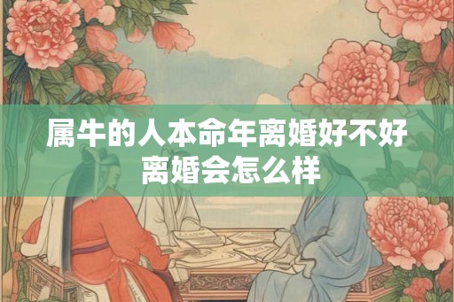 属牛的人本命年离婚好不好 离婚会怎么样