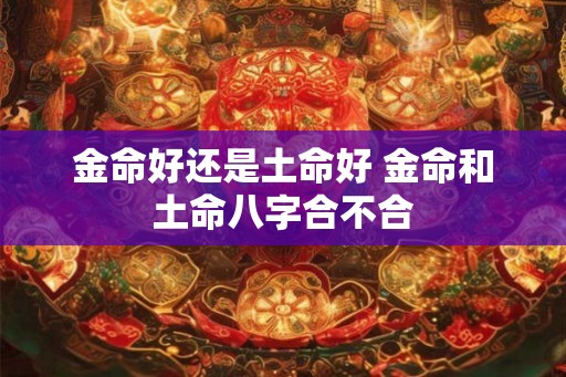 金命好还是土命好 金命和土命八字合不合