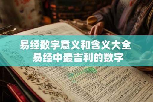 易经数字意义和含义大全 易经中最吉利的数字 易经数字意义和含义大全 易经中最吉利的数字