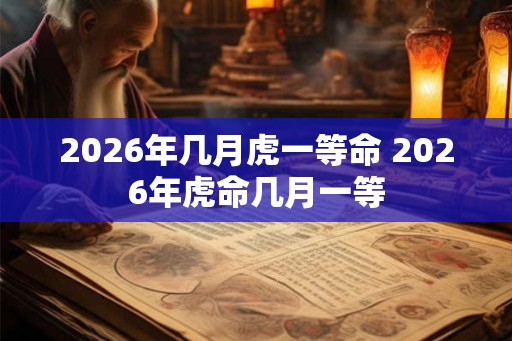 2026年几月虎一等命 2026年虎命几月一等 2026年几月虎一等命 2026年虎命几月一等