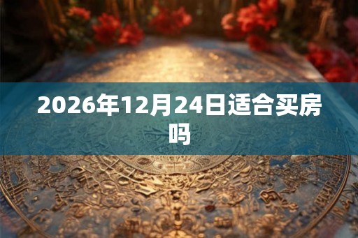 2026年12月24日适合买房吗