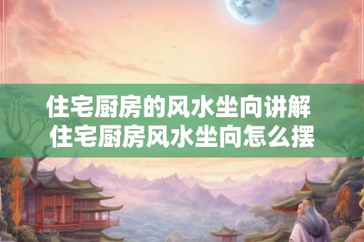 住宅厨房的风水坐向讲解 住宅厨房风水坐向怎么摆