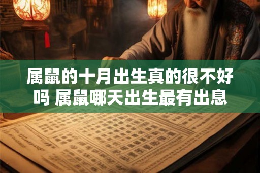 属鼠的十月出生真的很不好吗 属鼠哪天出生最有出息