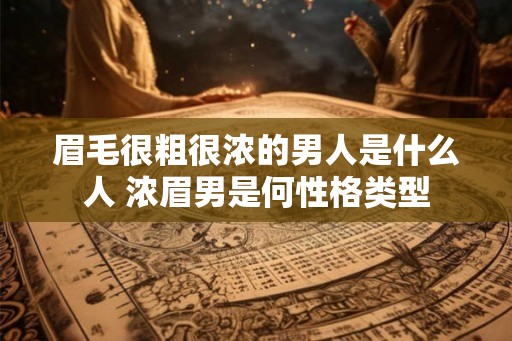 眉毛很粗很浓的男人是什么人 浓眉男是何性格类型