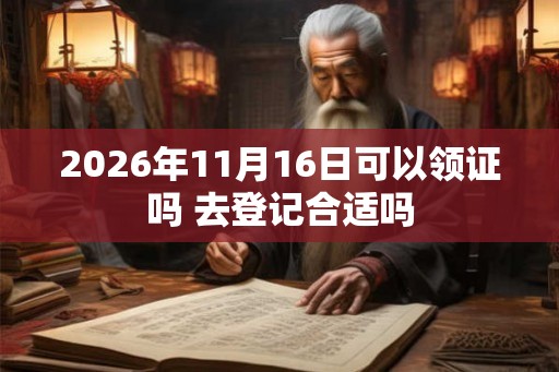 2026年11月16日可以领证吗 去登记合适吗 2026年11月16日可以领证吗 去登记合适吗