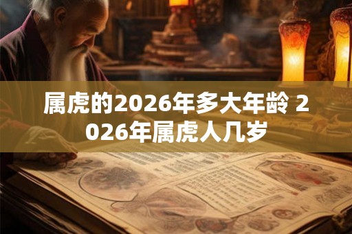 属虎的2026年多大年龄 2026年属虎人几岁