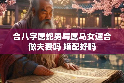 合八字属蛇男与属马女适合做夫妻吗 婚配好吗 合八字属蛇男与属马女适合做夫妻吗 婚配好吗