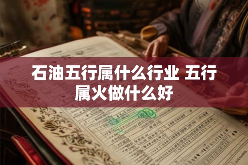 石油五行属什么行业 五行属火做什么好