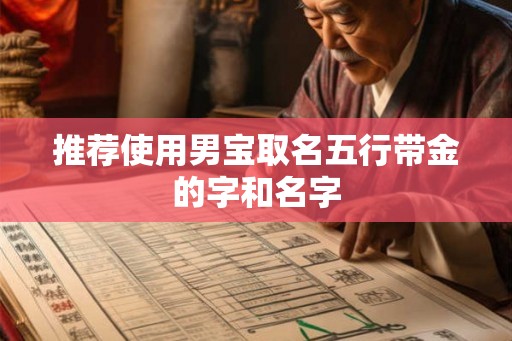 推荐使用男宝取名五行带金的字和名字 推荐使用男宝取名五行带金的字和名字