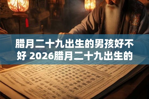 腊月二十九出生的男孩好不好 2026腊月二十九出生的男孩八字
