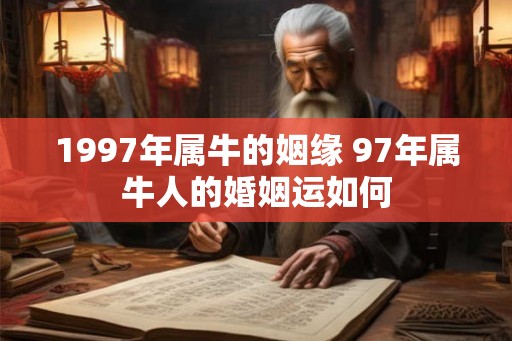 1997年属牛的姻缘 97年属牛人的婚姻运如何