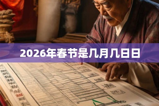 2026年春节是几月几日日