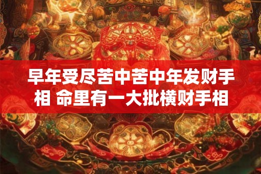 早年受尽苦中苦中年发财手相 命里有一大批横财手相