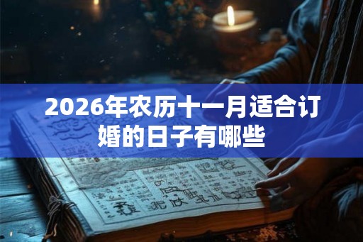 2026年农历十一月适合订婚的日子有哪些 2026年农历十一月适合订婚的日子有哪些