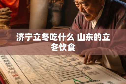 济宁立冬吃什么 山东的立冬饮食