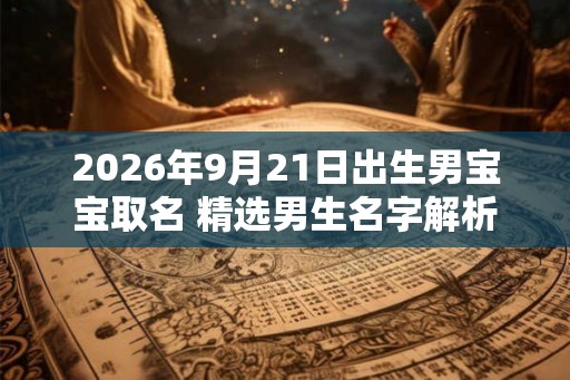 2026年9月21日出生男宝宝取名 精选男生名字解析