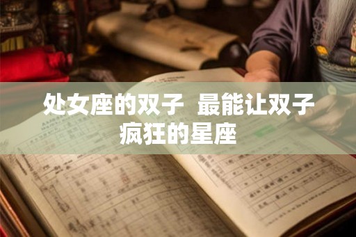 处女座的双子  最能让双子疯狂的星座