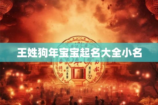 王姓狗年宝宝起名大全小名 王姓狗年宝宝起名大全小名