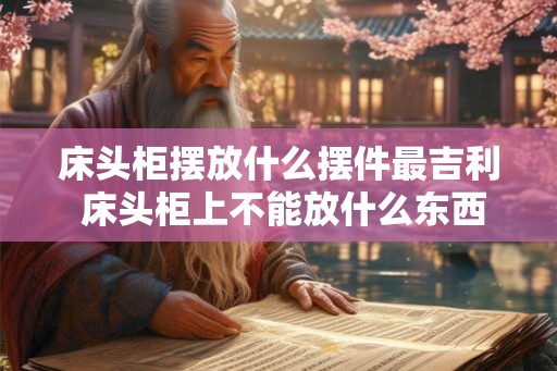 床头柜摆放什么摆件最吉利 床头柜上不能放什么东西