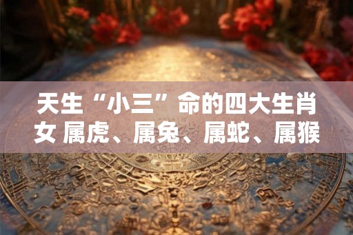 天生“小三”命的四大生肖女 属虎、属兔、属蛇、属猴