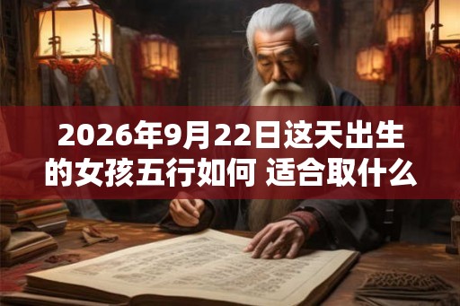 2026年9月22日这天出生的女孩五行如何 适合取什么名字