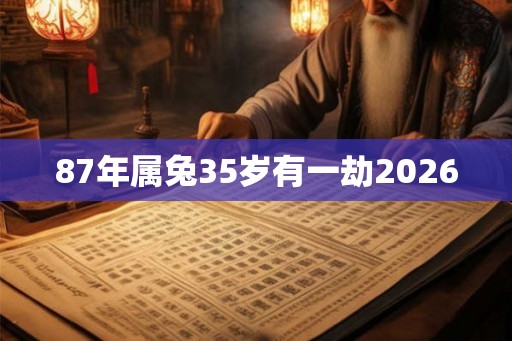 87年属兔35岁有一劫2026 87年属兔35岁有一劫2026