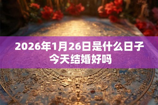 2026年1月26日是什么日子 今天结婚好吗
