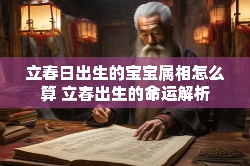 立春日出生的宝宝属相怎么算 立春出生的命运解析