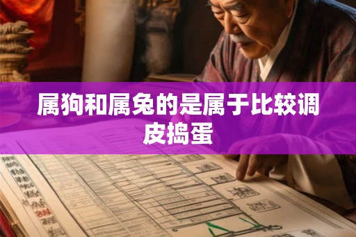 属狗和属兔的是属于比较调皮捣蛋